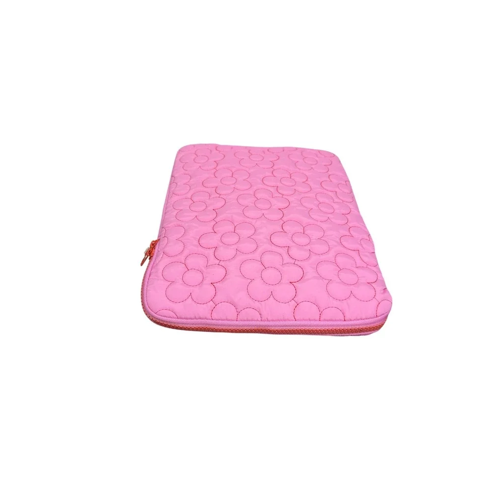 Heyday Pink Quilted Daisy Tablet Sleeve Case for 12.9 inch iPad Pro Pink Floral